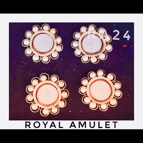 Handmade Gold plated Tea Light Candle Holder - Picture 4 of 5